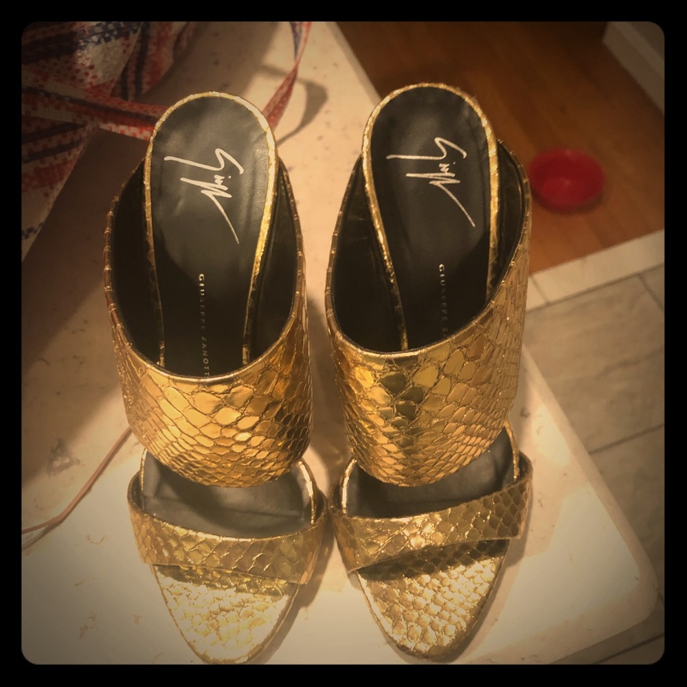 Giuseppe Zanotti Used Heels, Snakeskin Texture